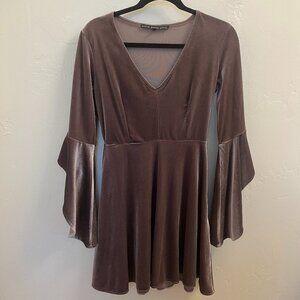 HYFVE Velvet Silver Lavender Dress - Size Medium